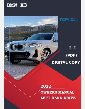 2022 bmw x3 owners manual